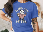 Peace Love Me Time Cute Panda Drinking Coffee Shirt