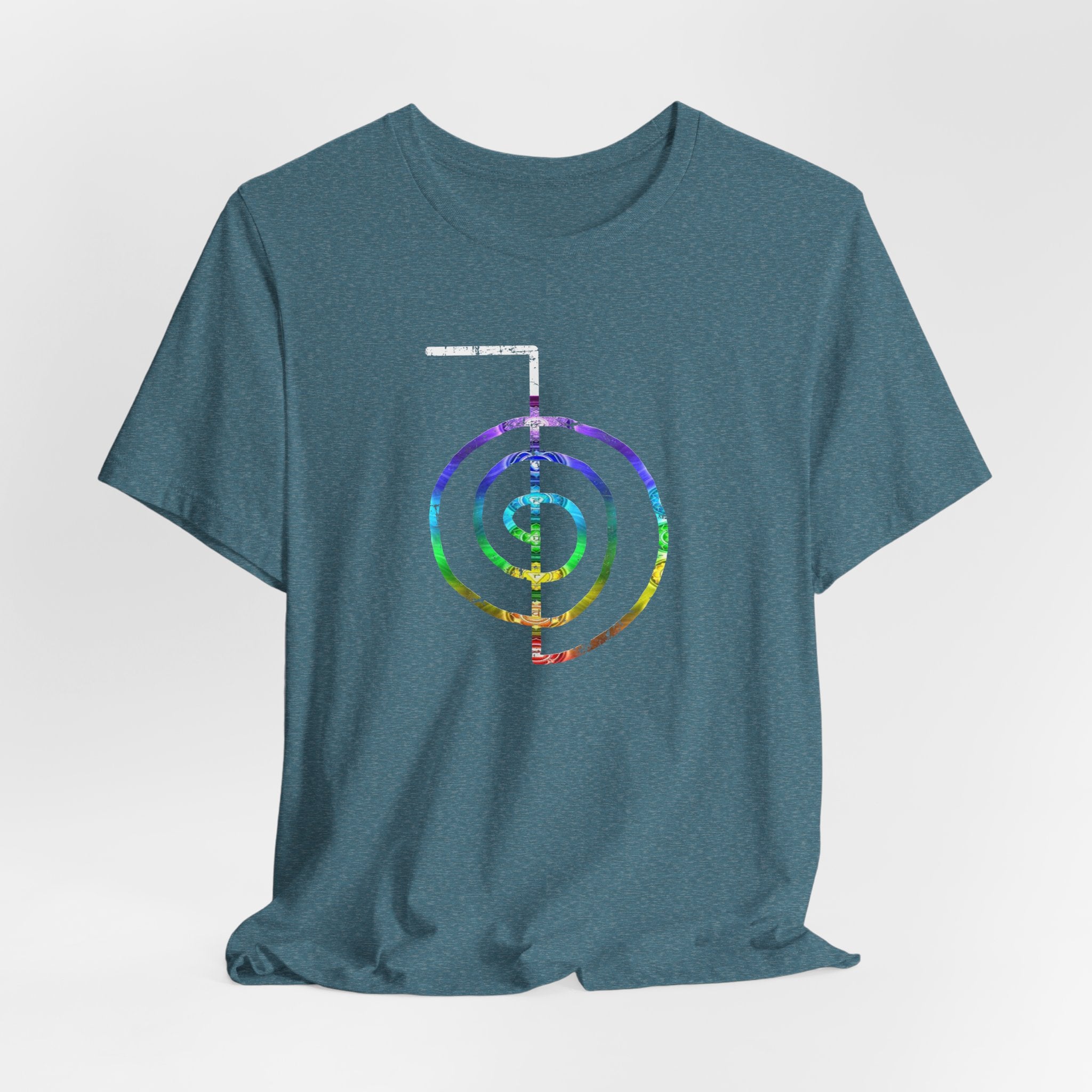 Choku Rei Reiki Power Symbol Chakra Colors T-Shirt