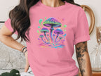Vibrant Psychedelic Mushroom Art Graphic T-Shirt
