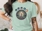 Mystical Tree of Life and Celestial Phases shirt