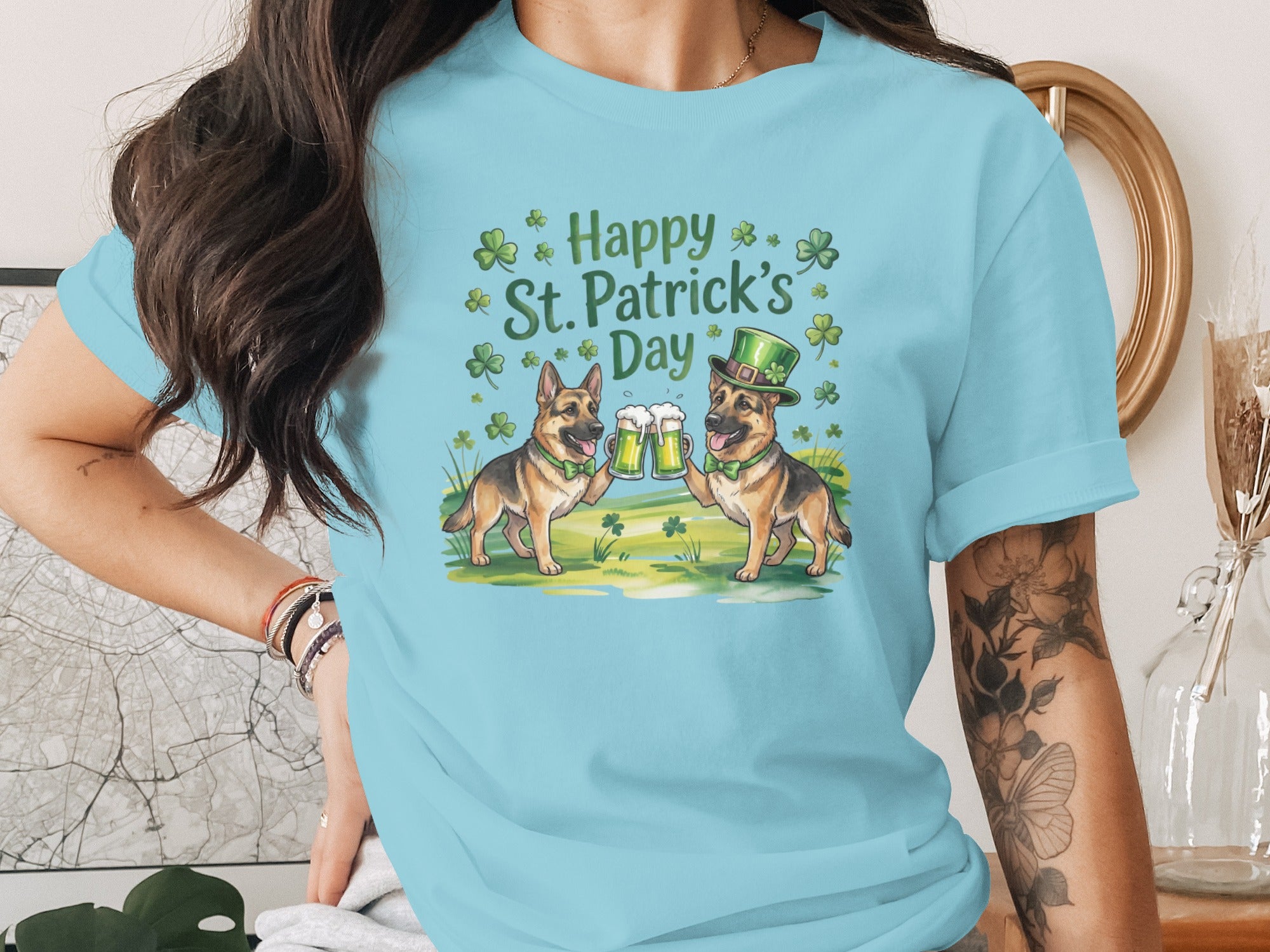 Happy St. Patrick's Day German Shepherd T-Shirt