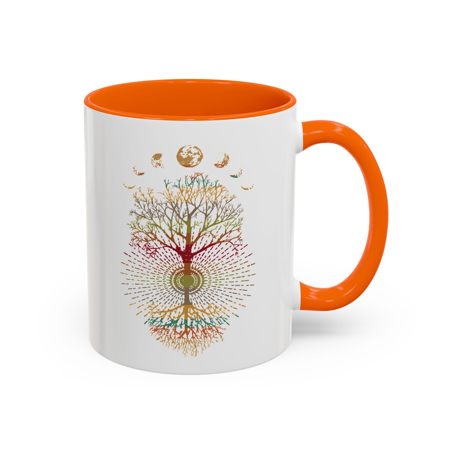 Coffee Mug Retro Tree of Life Phases of the Moon Mug