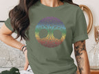 Rainbow Celtic Tree of Life Graphic T-Shirt