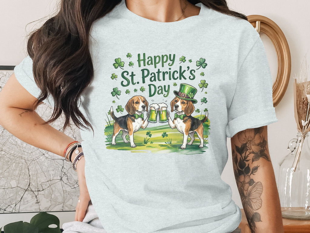 Happy St. Patrick's Day Beagle Graphic T-Shirt