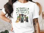 Happy St. Patrick's Day Dogs Graphic T-Shirt