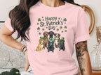 Happy St. Patrick's Day Dogs Graphic Tee Shirt