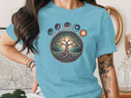 Vibrant Tree of Life Mandala Solar System Shirt