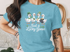 Just a Lucky Goose Graphic T-Shirt for St. Patrick's Day