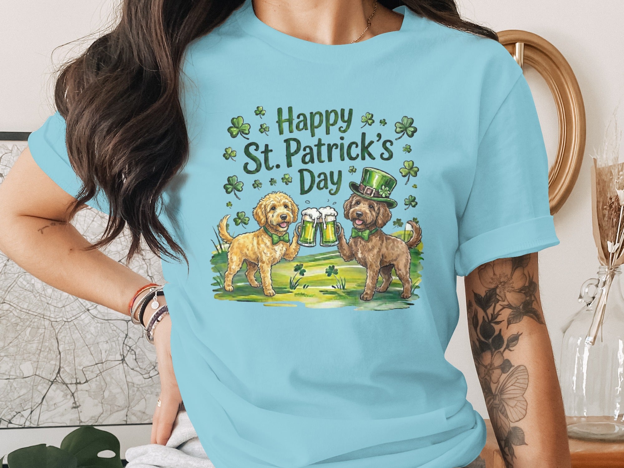Happy St. Patrick's Day Dogs Shirt Holiday Apparel