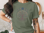 Mystical Tree of Life Moon Phases Graphic T-Shirt
