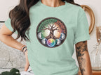 Mystical Tree of Life with Moon Phases Tee Product