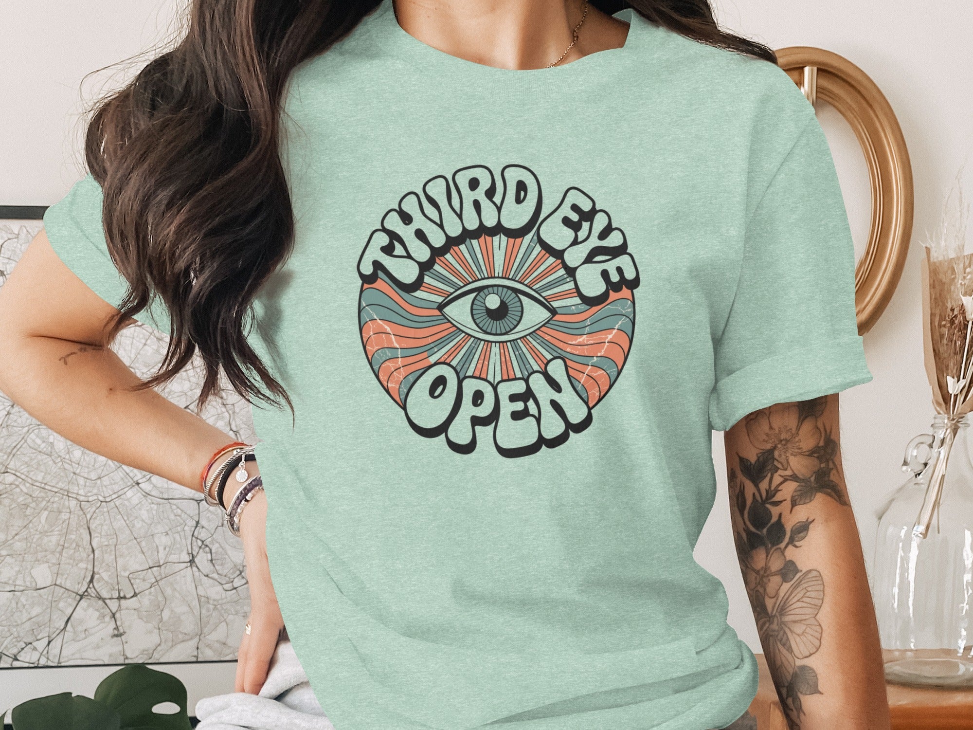Third Eye Open Psychedelic Design T-shirt