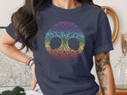 Rainbow Tree Design Graphic Unisex T-Shirt