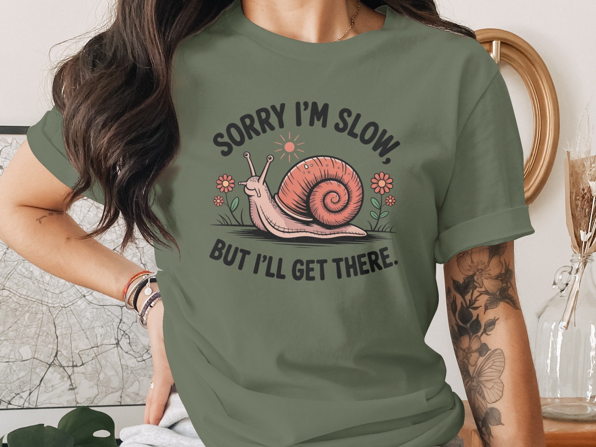 Sorry I'm Slow But I'll Get There Snail Shirt
