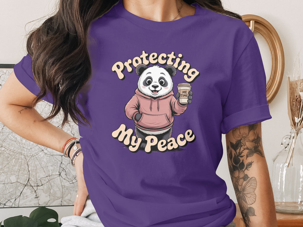 Protecting My Peace Panda Graphic T-Shirt