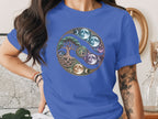 Mystical Tree and Moon Phases Yin Yang T-Shirt