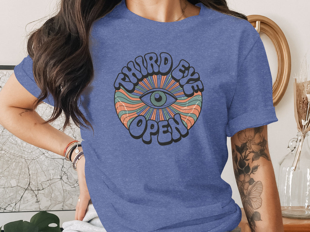 Third Eye Open Colorful Psychedelic Graphic Shirt
