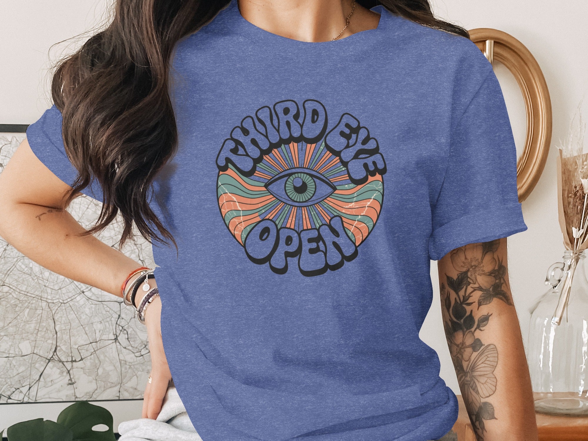 Third Eye Open Colorful Psychedelic Graphic Shirt