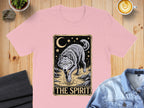 The Spirit Wolf Moon Starry Night Pink T-Shirt