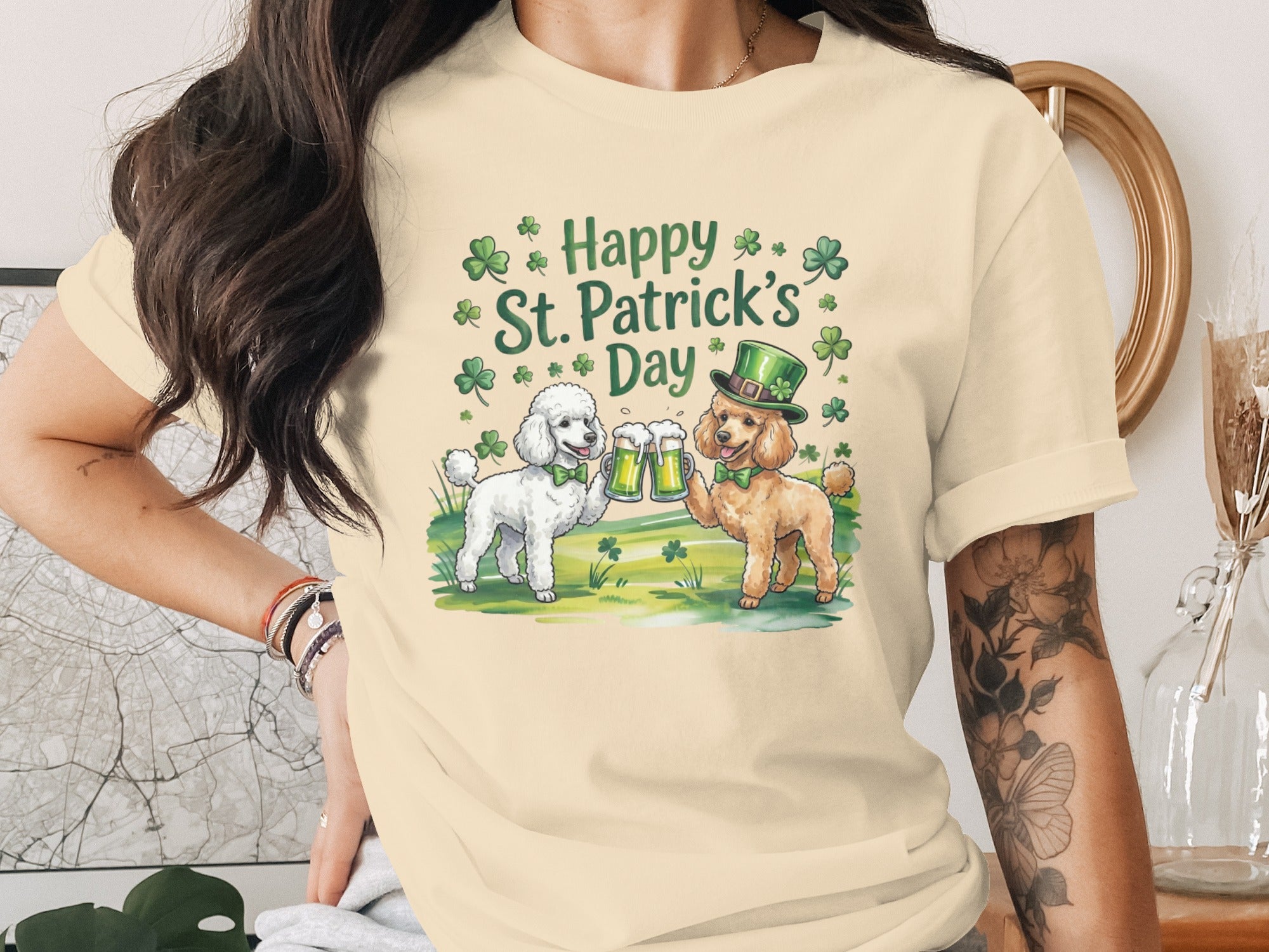 Happy St. Patrick's Day Dog Lover Graphic T-shirt