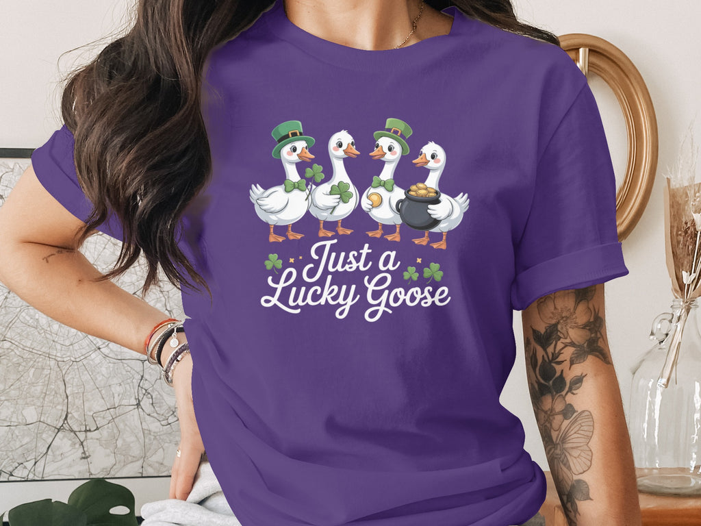 Just a Lucky Goose St Patrick's Day Shirt
