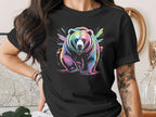 Colorful Psychedelic Bear Graphic Design Shirt