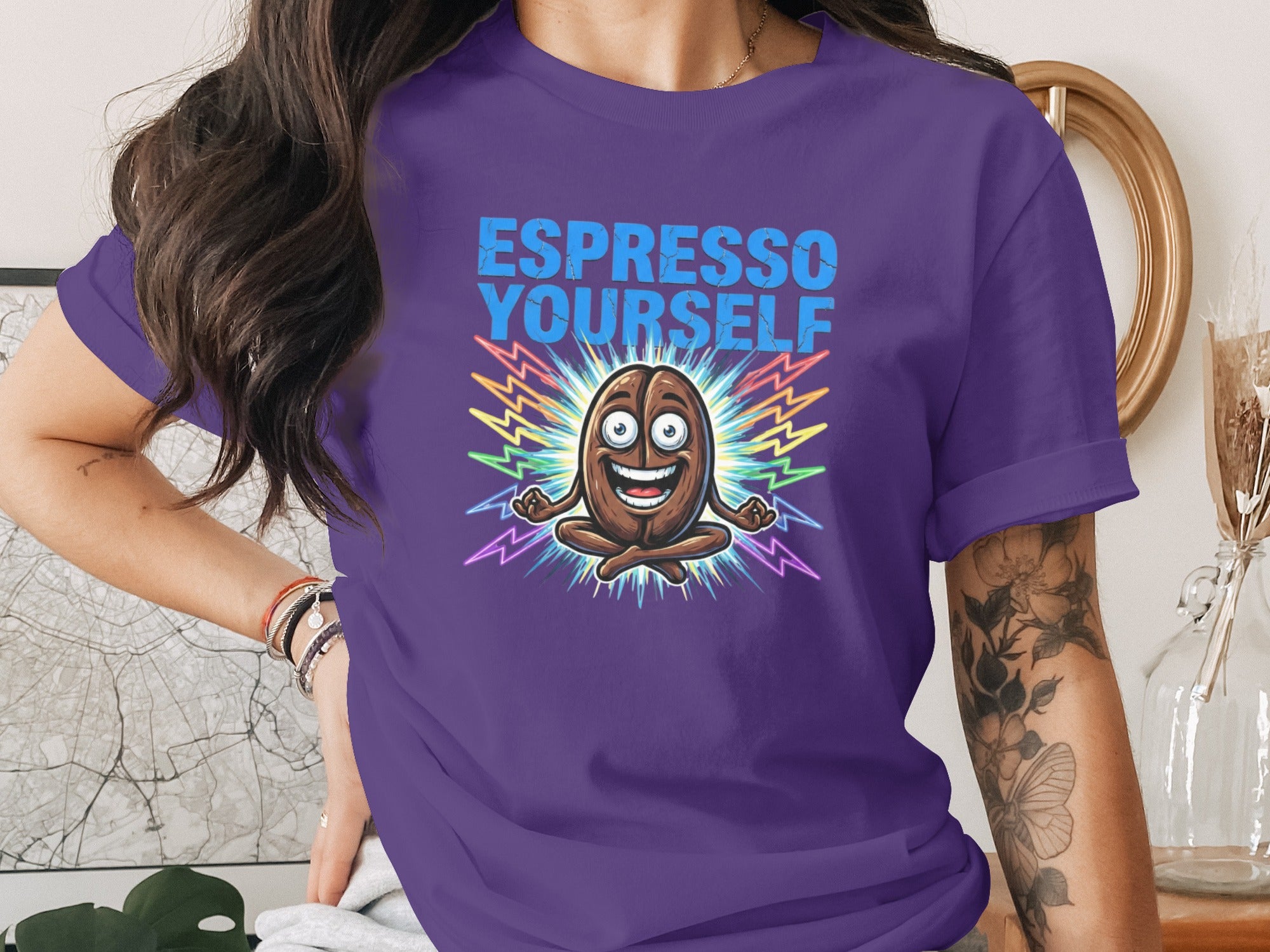 Espresso Yourself Graphic Tee with Colorful Design