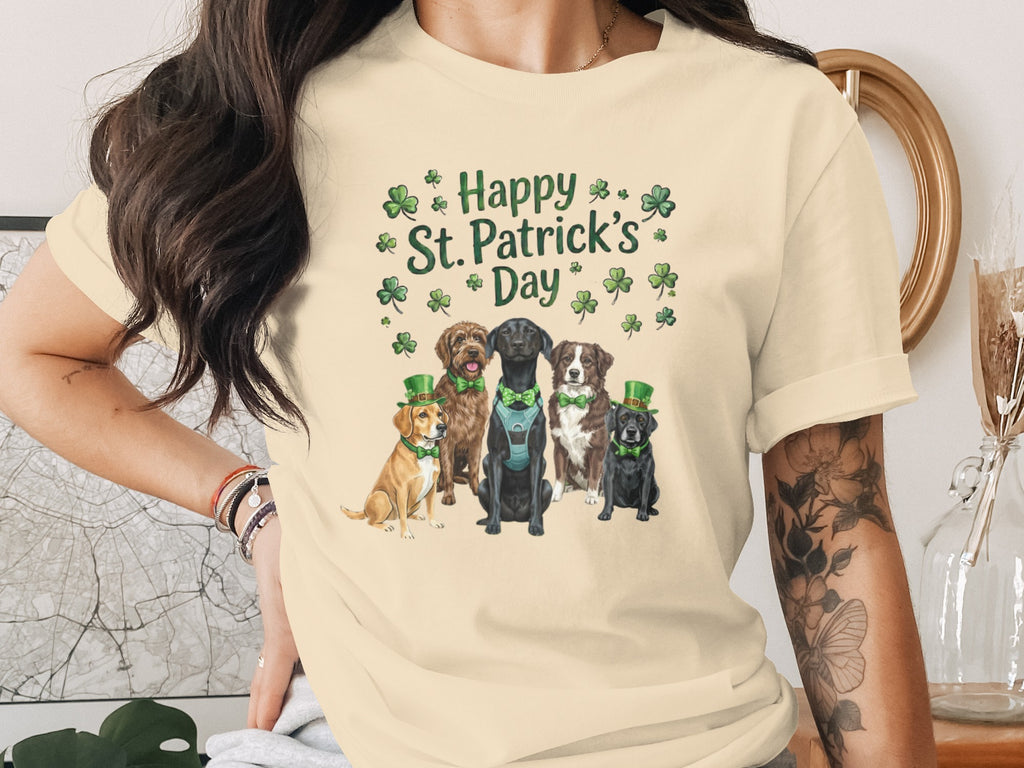 Happy St Patrick's Day Dog Lover Graphic T-Shirt