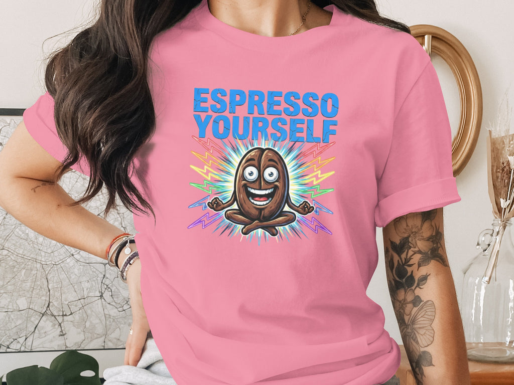 Espresso Yourself Funny Coffee Bean T-Shirt