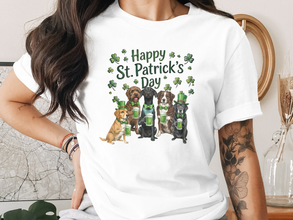 Happy St. Patrick's Day Dog Lover Graphic T-Shirt