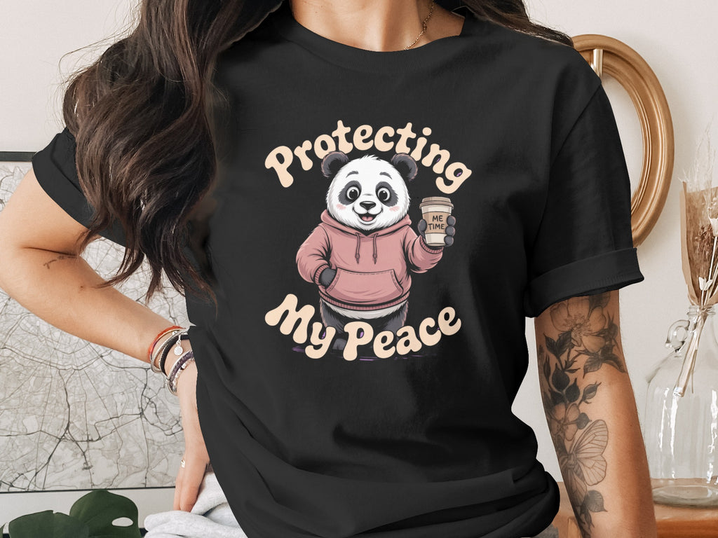 Protecting My Peace Panda Graphic Shirt