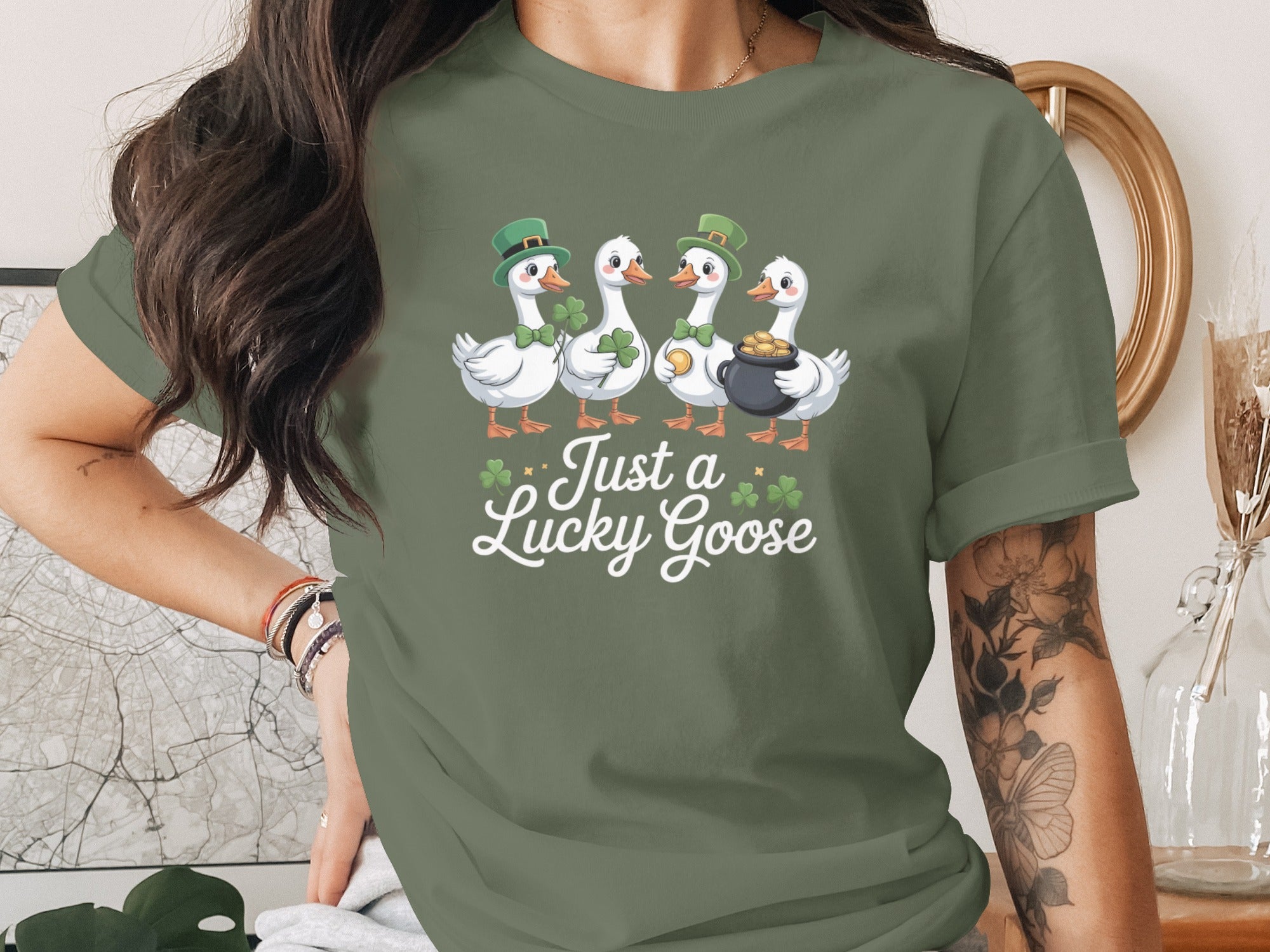 Just a Lucky Goose St. Patrick's Day Shirt