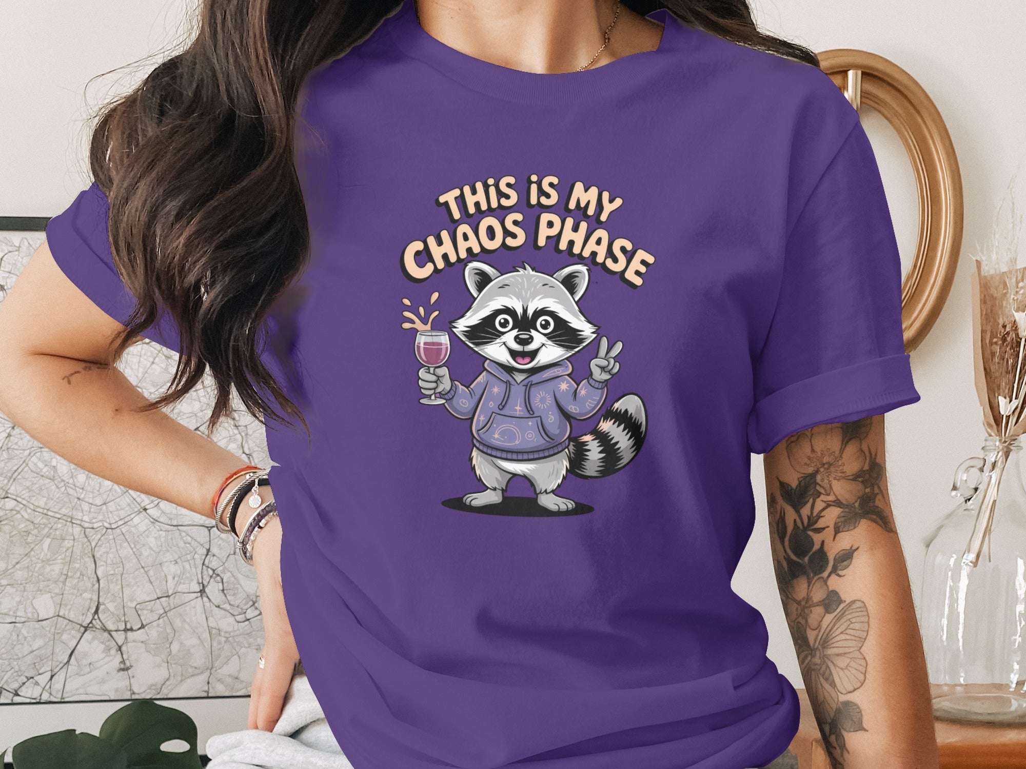 This Is My Chaos Phase Funny Raccoon Graphic Shirt