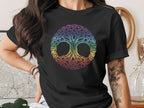 Rainbow Celtic Knot Tree of Life Graphic T-Shirt