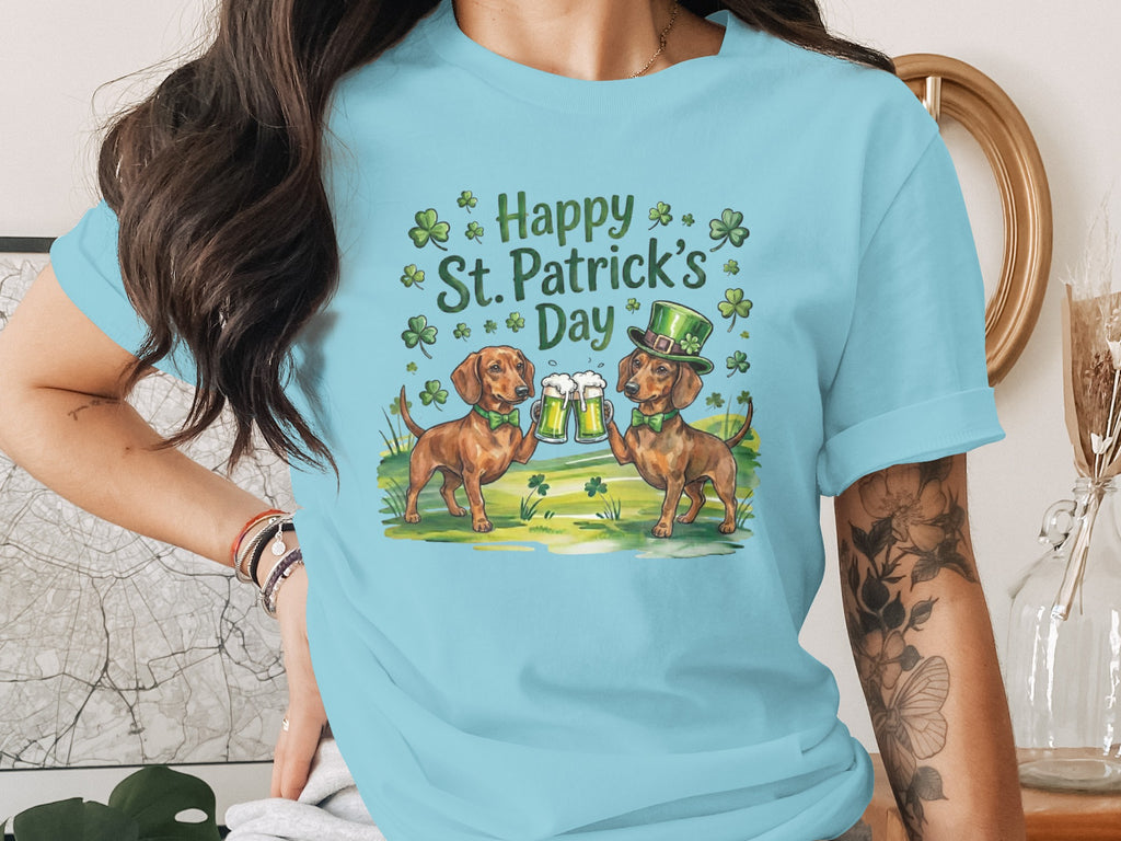 Happy St. Patrick's Day Dachshund Shirt Product